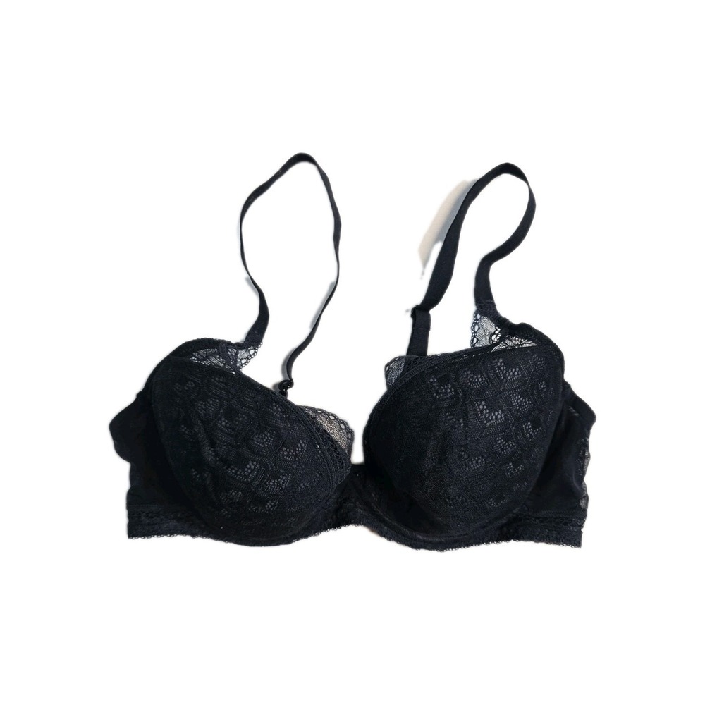 Chantelle Group Underwire Lightly Lined Plunge Bra Size 38D black